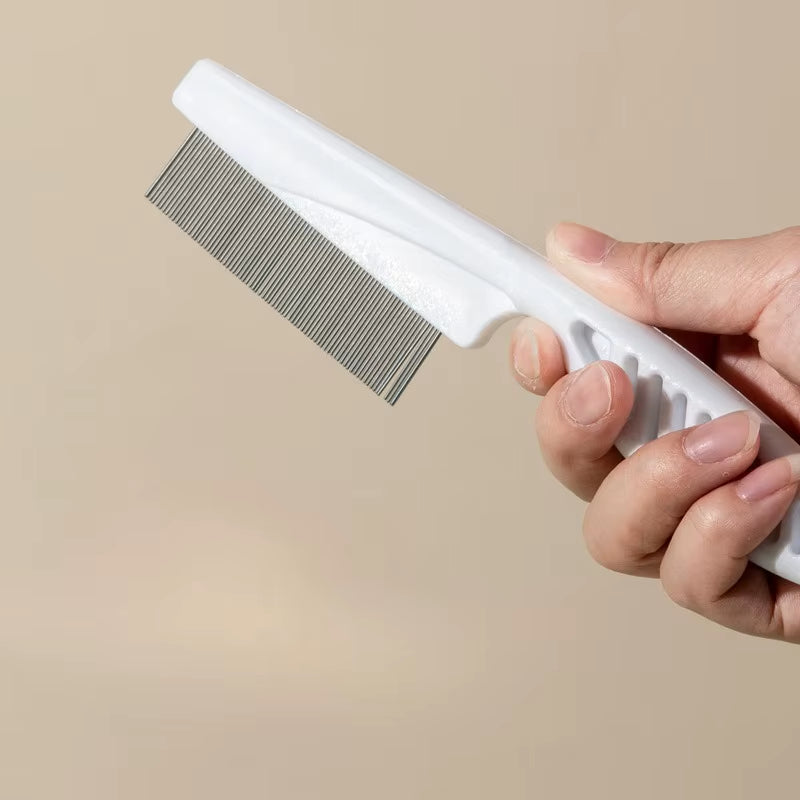 Pet Hair Shedding Comb Stainless Steel Flea Comb for Cat Dog Pet Comfort Flea Hair Grooming Comb Pet Cleaning Supplies 