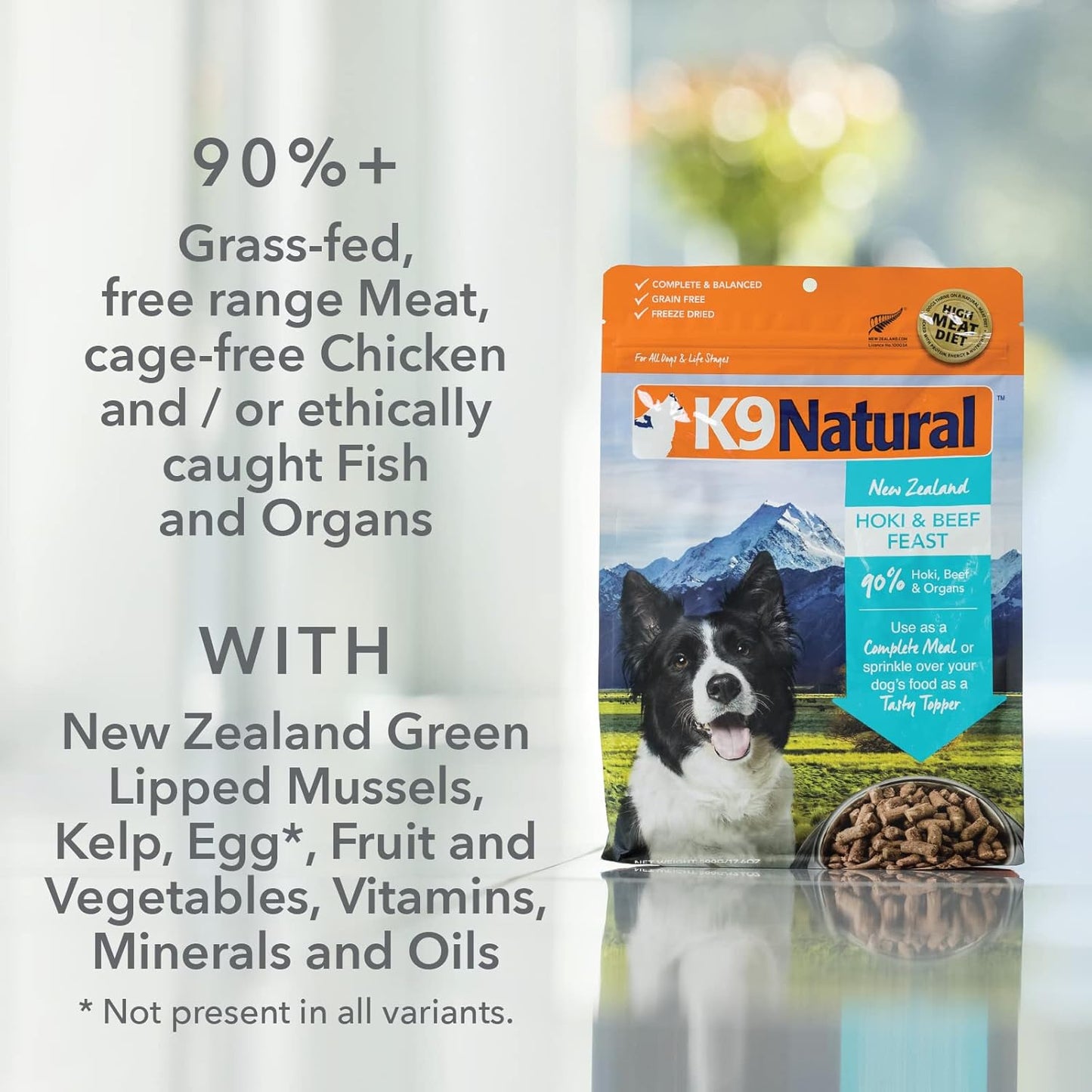 Grain Free Freeze Dried Dog Food Topper - Lamb & Salmon, 3.5Oz