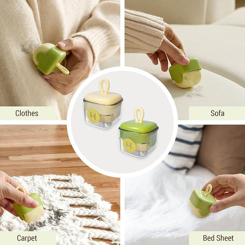 Mini Lint Roller Set: Reusable and Washable Portable Lint Remover for Clothes and Pet Hair - Buy One Get One Offer