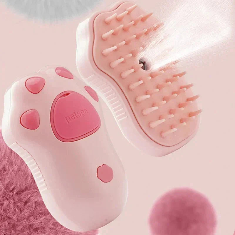 Pet grooming brush for cats and small dogs