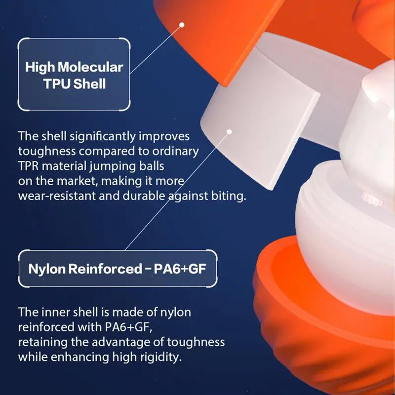 2025 New Shaky Ball Toy for Dogs, Vibrating Dog Ball,Shaking Dog Ball, Interactive Dog Ball,Usb Rechargeable Automatic Moving Dog Toy Ball,For Small Medium Dogs Cat Kitten