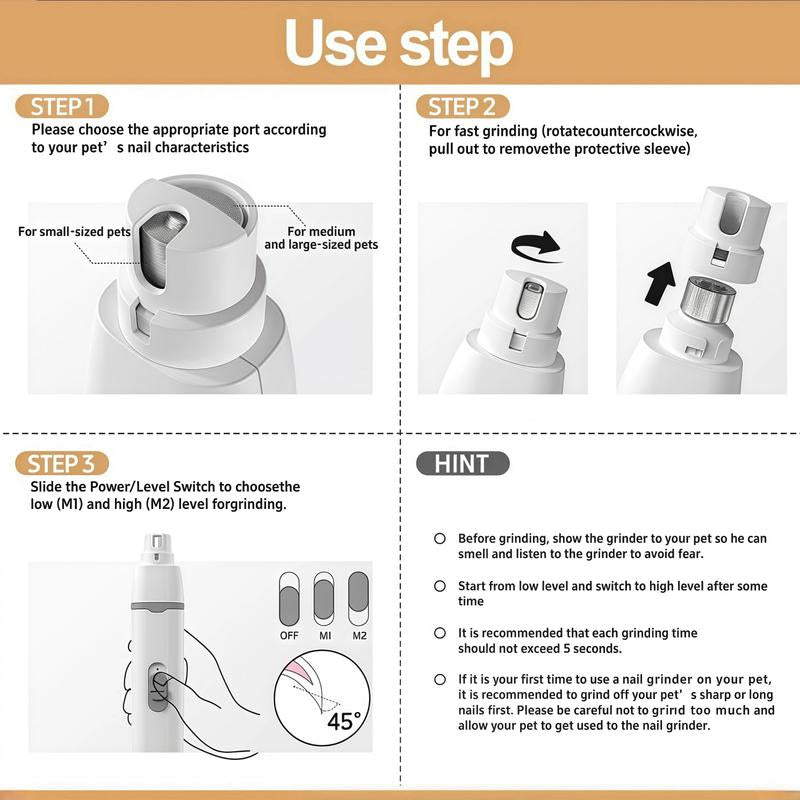 4In1 Pet Hair Trimming Set, Suitable for Cats and Dogs, Low Noise Rechargeable,4Replaceable Heads,Pet Grooming Set,Pet Scissors,For All Sizes Animals