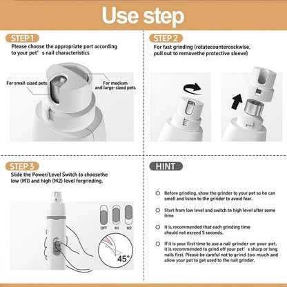 4In1 Pet Hair Trimming Set, Suitable for Cats and Dogs, Low Noise Rechargeable,4Replaceable Heads,Pet Grooming Set,Pet Scissors,For All Sizes Animals