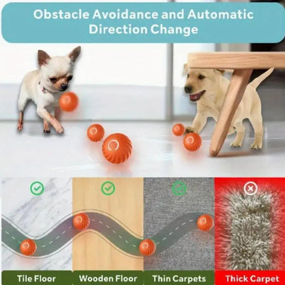 2025 New Shaky Ball Toy for Dogs, Vibrating Dog Ball,Shaking Dog Ball, Interactive Dog Ball,Usb Rechargeable Automatic Moving Dog Toy Ball,For Small Medium Dogs Cat Kitten