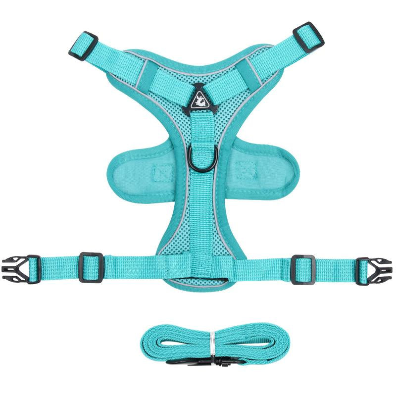 Cat Harness and Leash Set, Escape Proof Safe Adjustable Kitten Vest Harnesses for Walking, Easy Control Soft Breathable Mesh Jacket with Reflective Strips for Cats